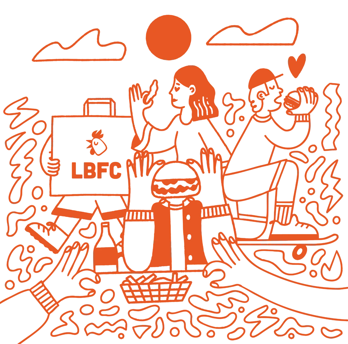 Ilustrație originală LBFC — #staycrispy